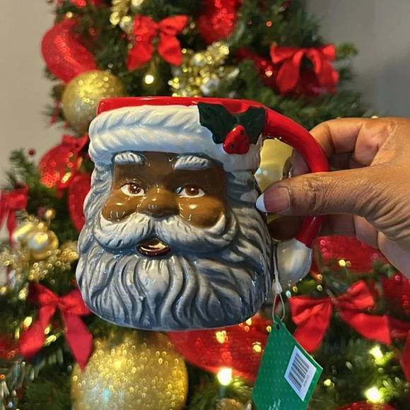 Brown Mr. Clause Mug - Picture 1 of 5